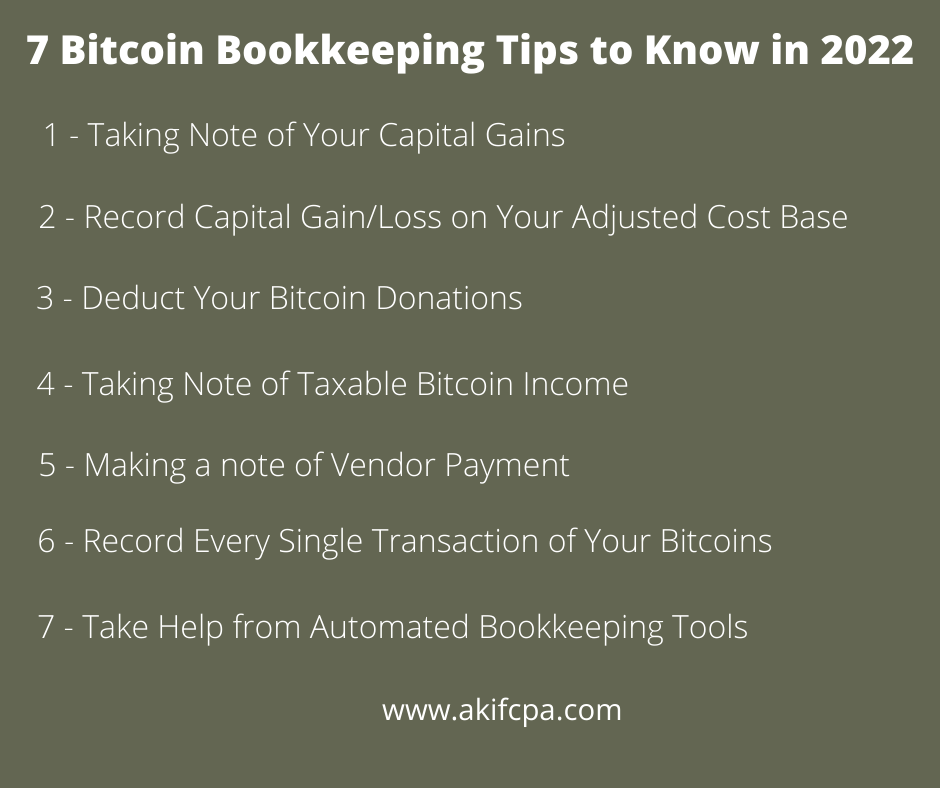 bitcoin bookkeeper