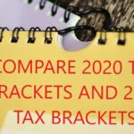 2020 tax brackets vs. 2019 tax brackets