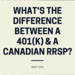 difference between a 401(k) and Canadian RRSP
