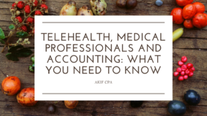 telehealth medical professionals and accounting