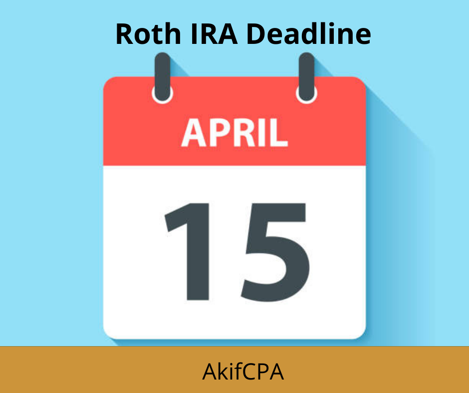 roth IRA deadline