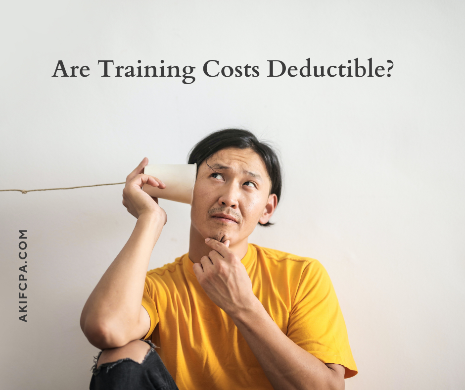 Are Training Costs Deductible?