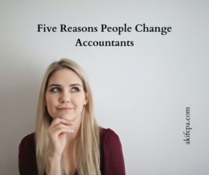 Five Reasons People Change Accountants