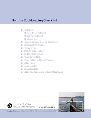 Free Download: Monthly Bookkeeping Checklist