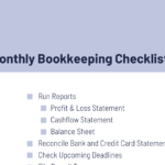 Free Download: Monthly Bookkeeping Checklist