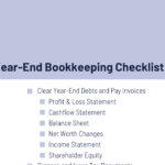 Free Download: Year End Bookkeeping Checklist