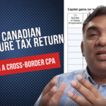 mohammad akif in front of a canadian property declaration form
